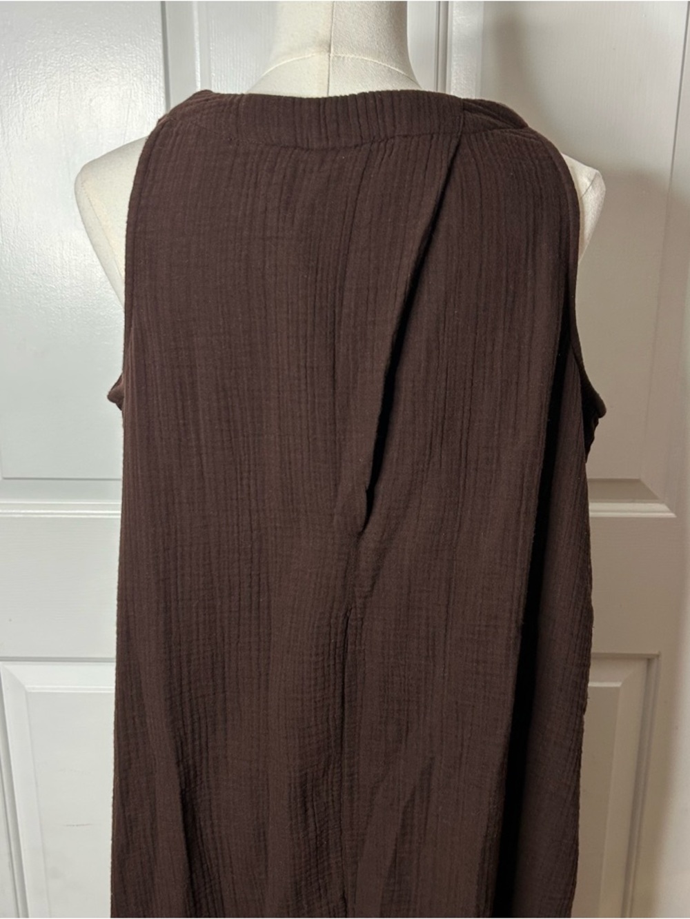 NWT J.Jill (size small) A line cotton gauze maxi dress - Picture 8 of 11